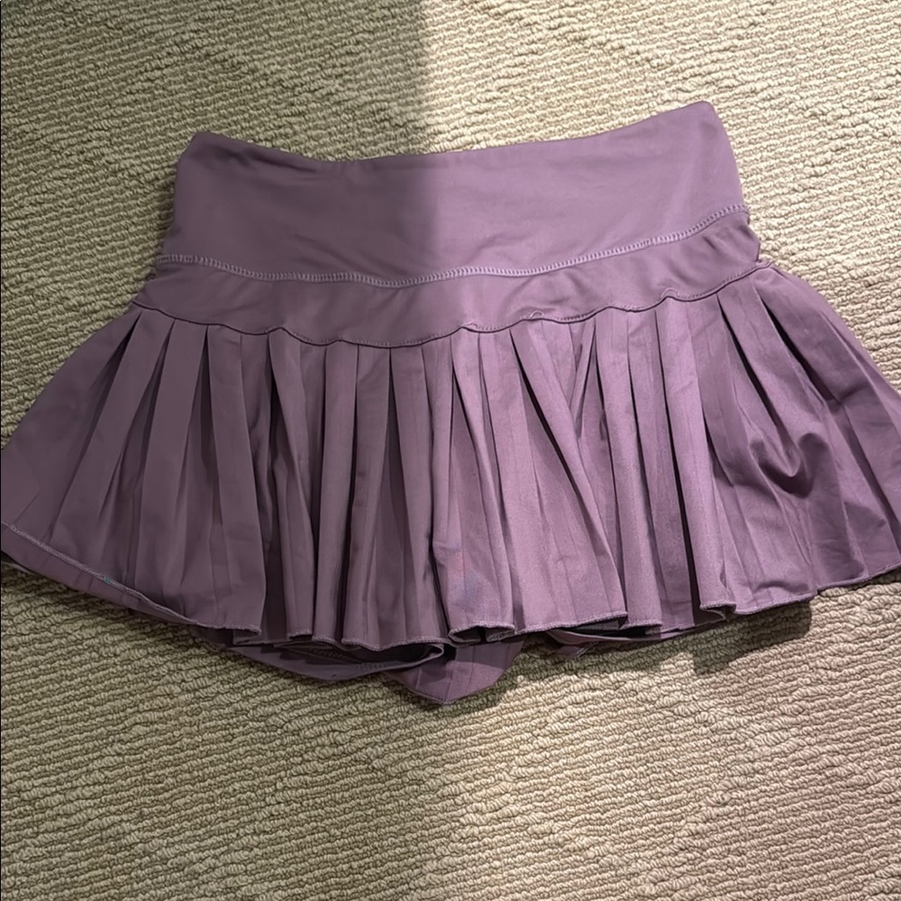 Pleated Purple Skirt